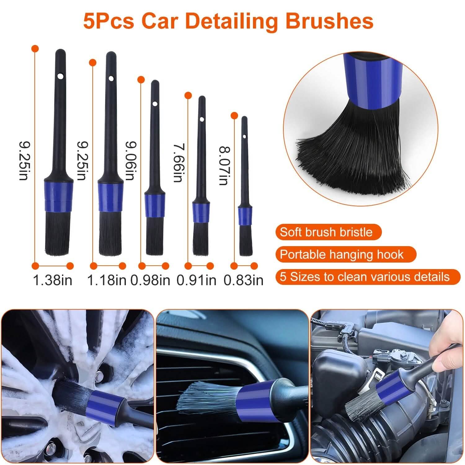 Car Detailing Brush Kit (26-Piece)
