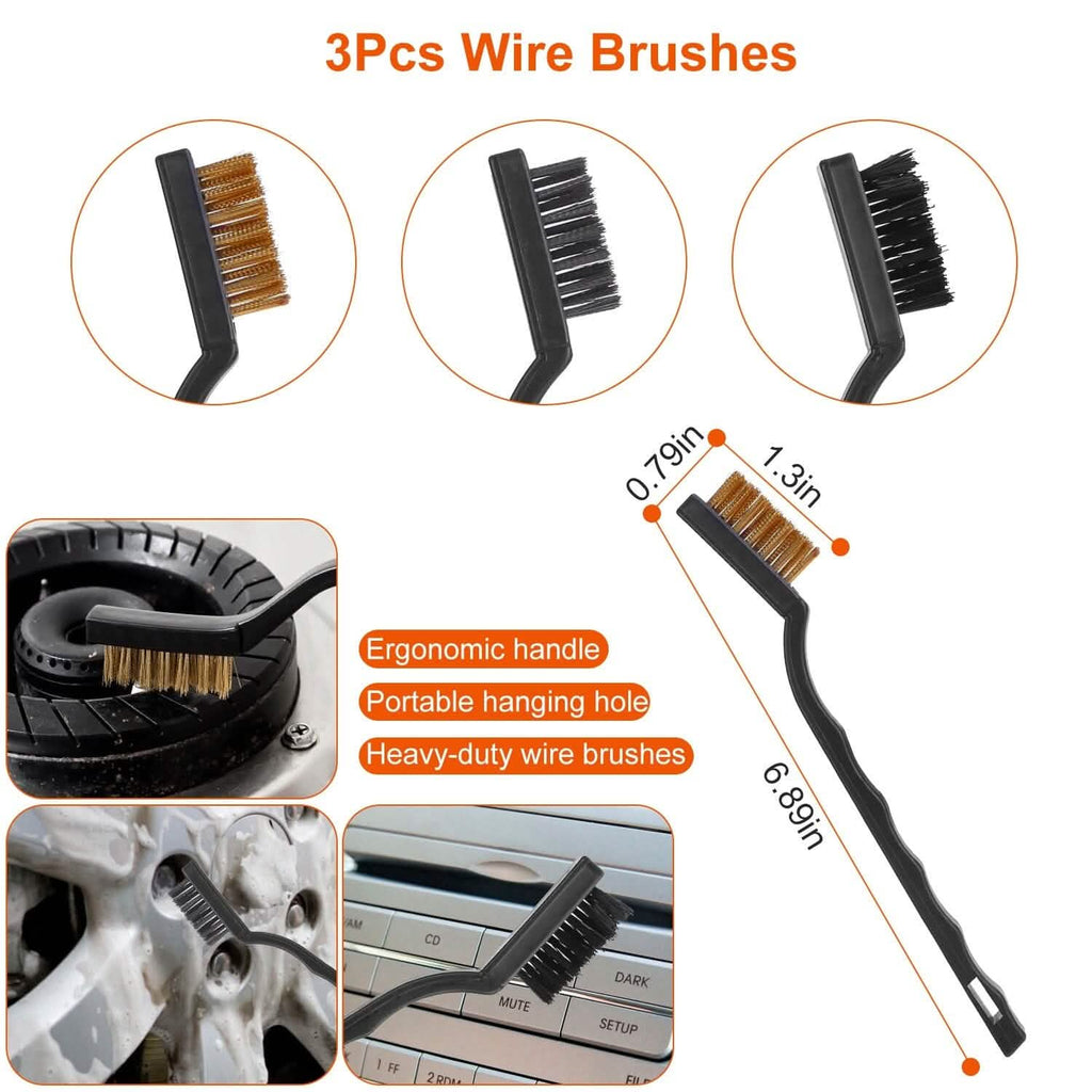 Car Detailing Brush Kit (26-Piece)