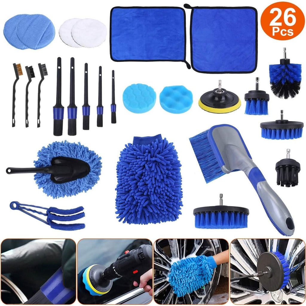 Car Detailing Brush Kit (26-Piece)