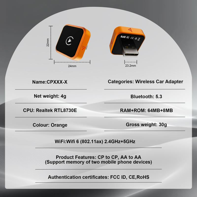 Wireless CarPlay & Android Auto Adapter
