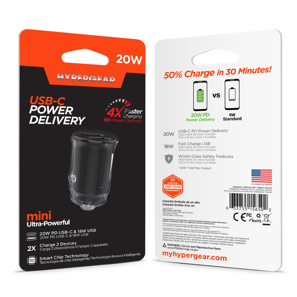 HyperGear Mini 20W Car Charger