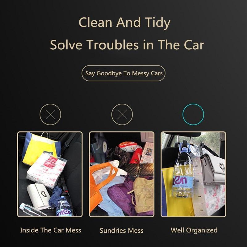 Adjustable Car Headrest Hook & Phone Holder