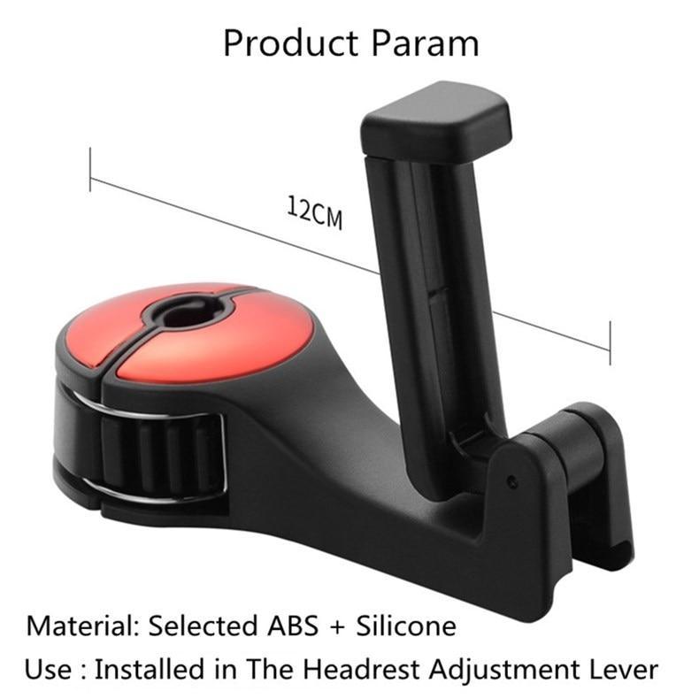 Adjustable Car Headrest Hook & Phone Holder