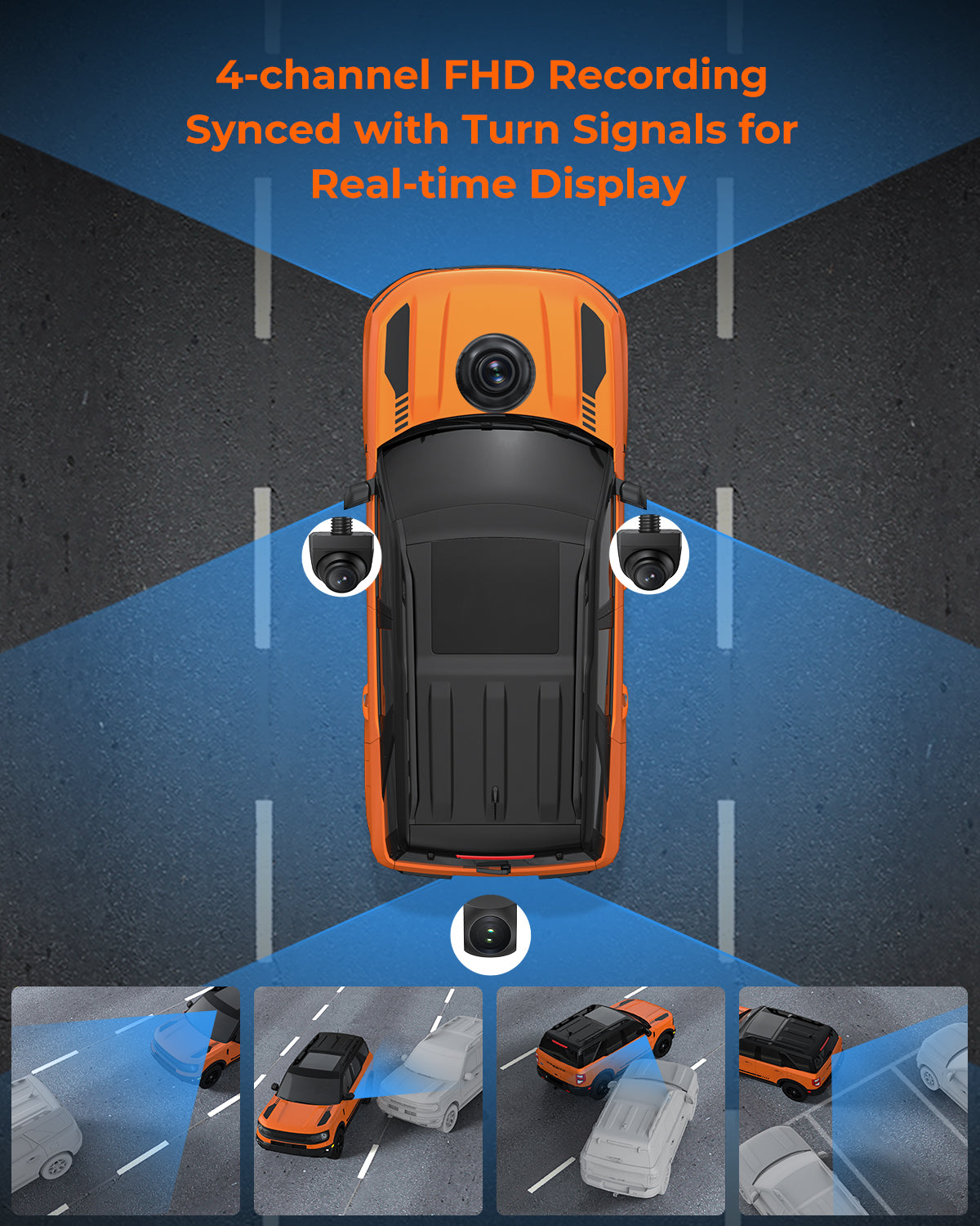 Legend 4-Channel Mirror Dash Cam