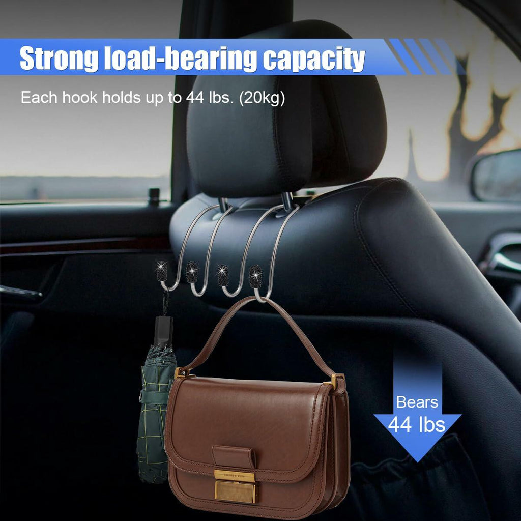 Pink Car Headrest Hooks (2-Pack)
